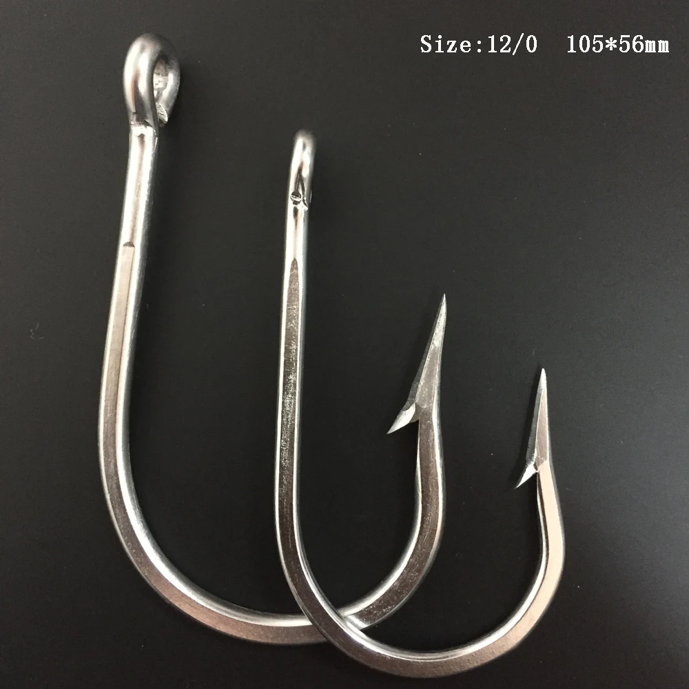 

CN01 10 шт. 12/0 Mustad рыбалка, крючок из нержавеющей стали, рыболовный крючок, Большой Крючок для рыбалки