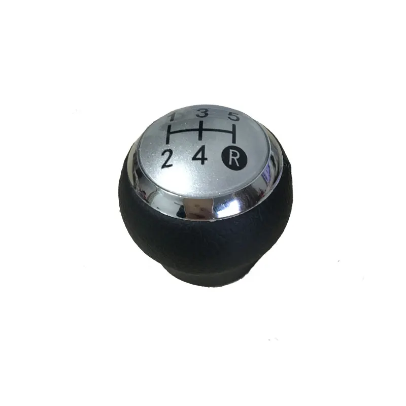 Black Silver Car Shift Gear Knob Covered Leather For Toyota AVENSIS YARIS D4D URBAN RAV4 CRUISER ALTIS SCION TC