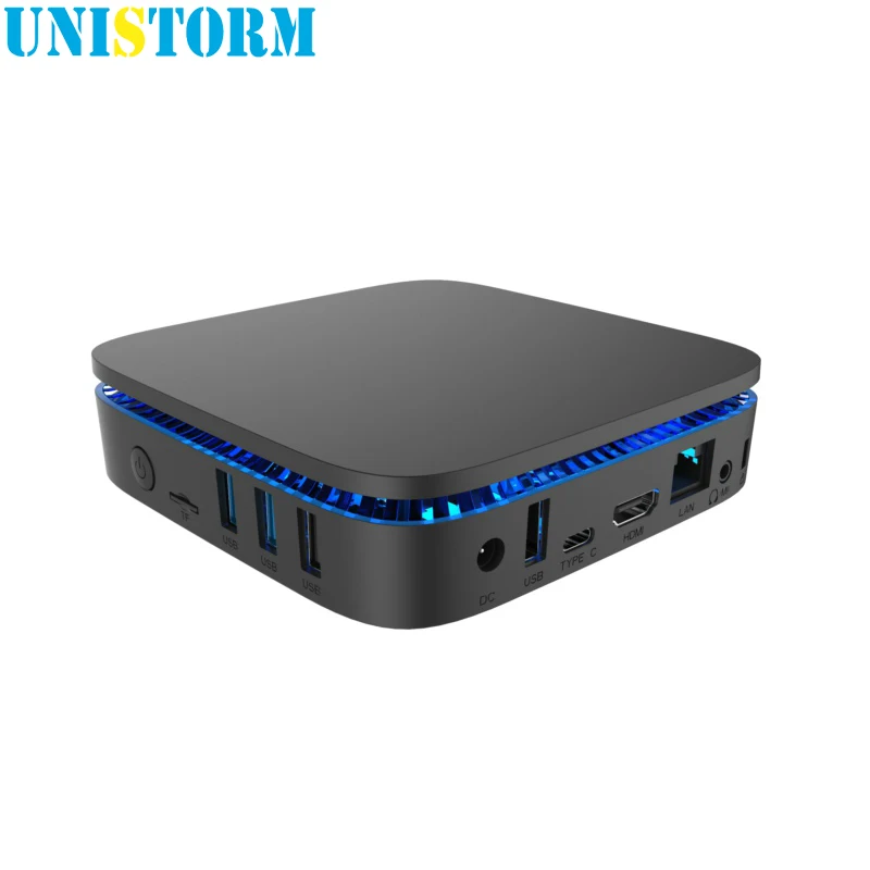 Unistorm AK1 Win10 MINI PC Intel Apollo Lake Celeron J3455 4G/32G BT4.0 5.8G WIFI 4K HDMI 2.0 Windows 10 TV Box support 2.5''HDD