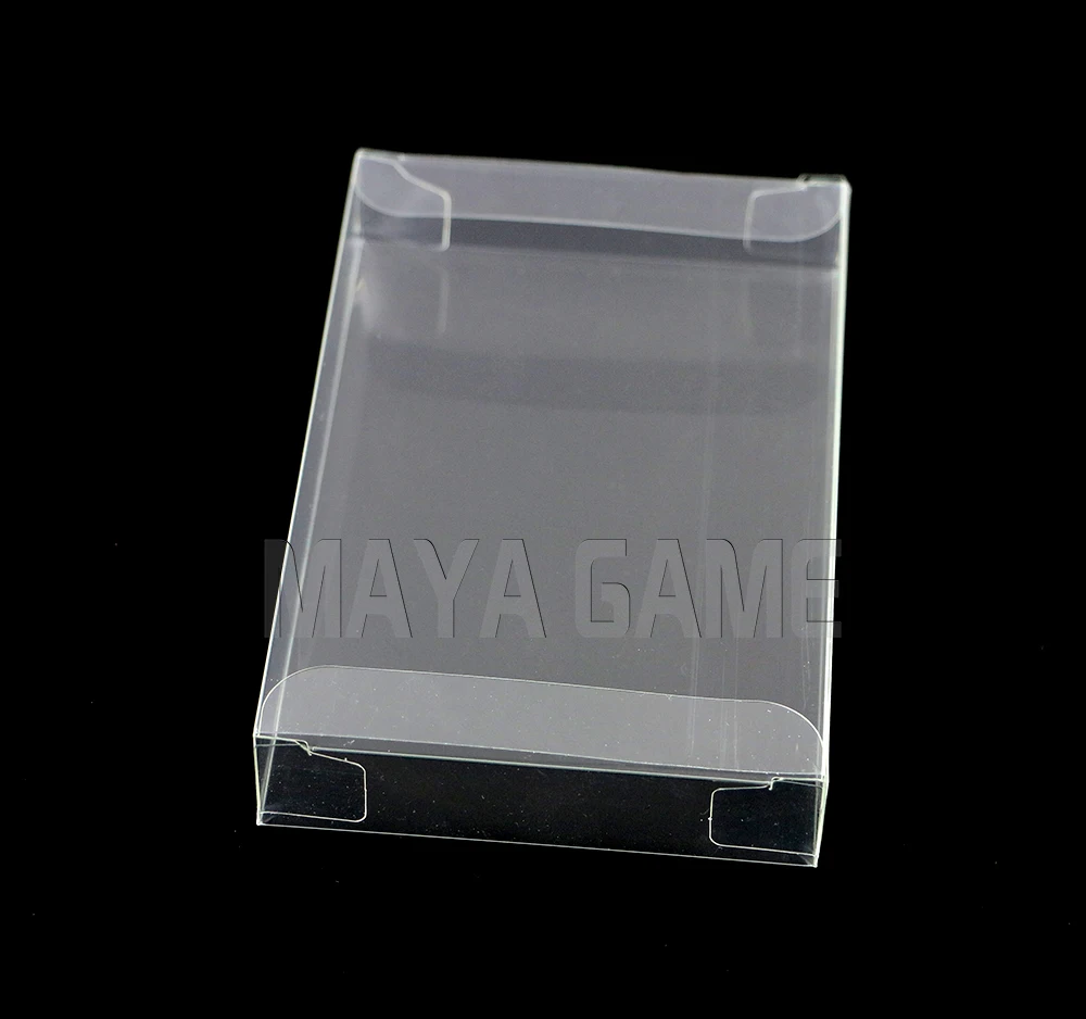 OCGAME 50pcs/lot hot sale for SNES Cartridge Case Cart Protector Card Sleeve Clear Box high quality