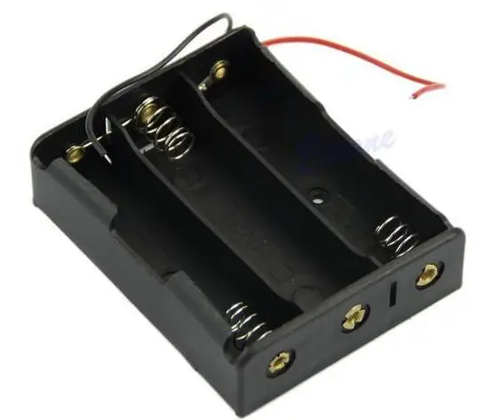 10 PCS 18650 Batterie Fall Lagerung Box Fall Kunststoff Halter Mit Draht Führt für 3x18650 Batterien Löten Cnnecting schwarz Digital