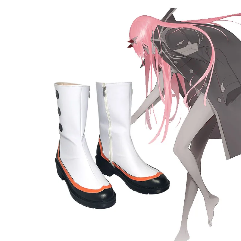 

COSZTKHP 2019 New Darling in the franxx cosplay ichigo hiro zero two Shoes 02 Boots japanese cosplay shoes adult women Men 35-46