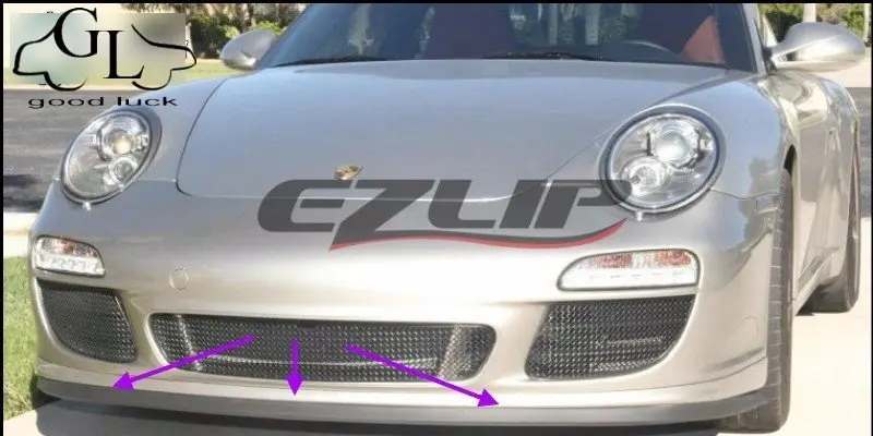 For Porsche Panamera 970 / 911 Bumper Lip Lips / Car Lip Shop Spoiler For Car Tuning / TOPGEAR Body Kit + Strip