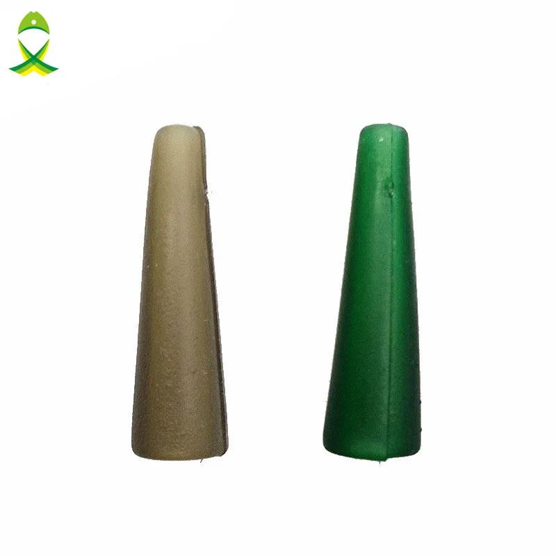 

JSM 100pcs 2cm Tail Rubbers For Heavy Duty Lead Clip Transparent Green Sheath Tube Carop Rigs Sleeve Carp Fishing Accessories