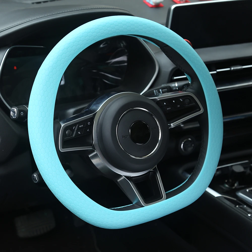 Custom Design Stretch Steering Wheel Covers for Daewoo Matiz Nexia Nubira Sens Tosca Winstorm car styling Car accessories