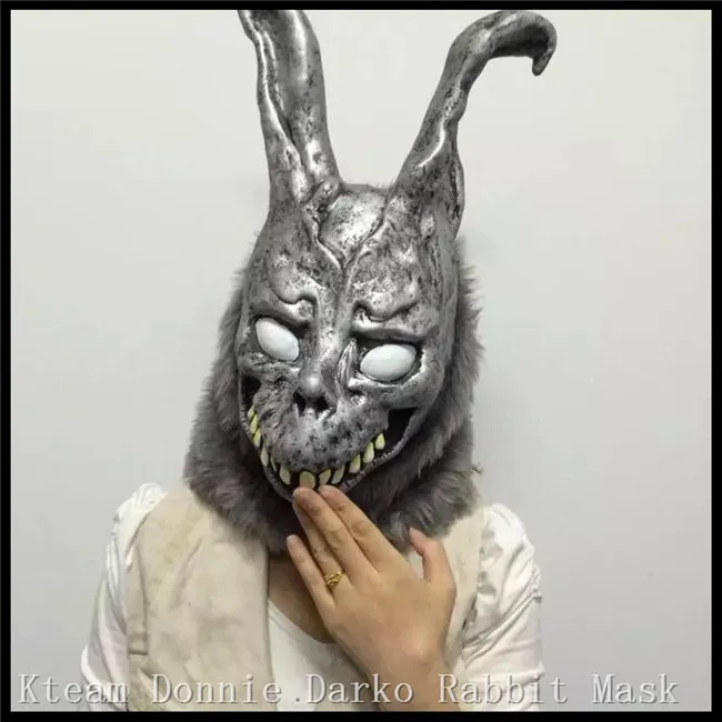 Halloween Party Cosplay Animal Full head Carnival Mask Scary Donnie Darko Rabbit Mask Horror Ghost Rabbit Zombie Mask in stock