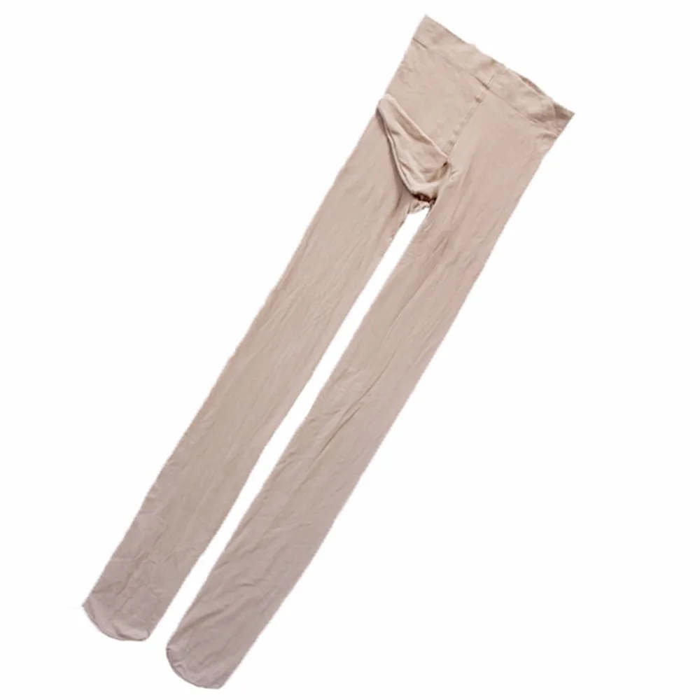 120D Thick Penis Sleeve Tights Elastic Women Sexy Pantyhose With Condom Masturbation Collant Unisex Medias Temptation Hosiery