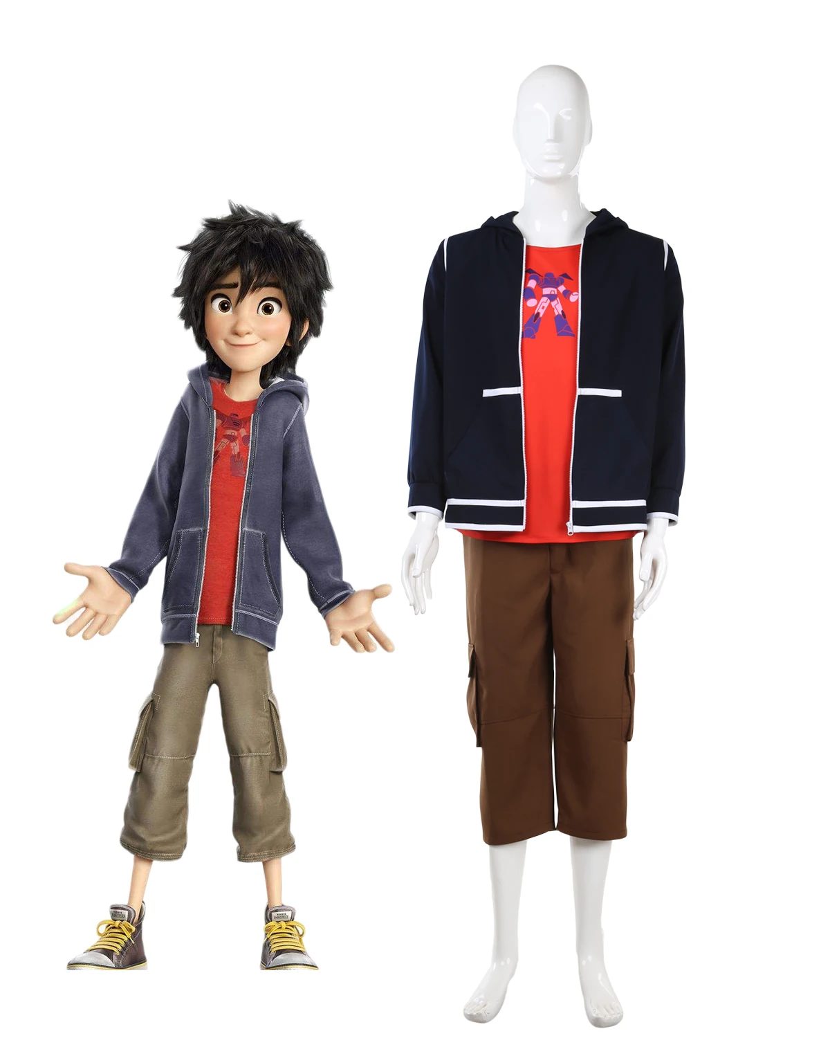 

Hiro Costume Cosplay Big Hero 6 Hiro Hamada Cosplay Costume Custom Made for Halloween Party Cosplay