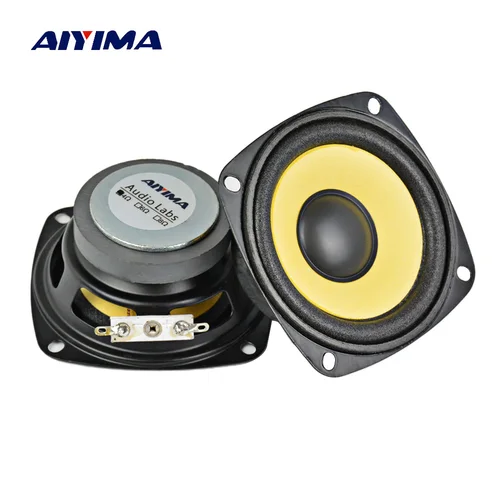 AIYIMA 2 uds altavoces portátiles de Audio de 3 pulgadas rango completo 4 Ohm 10 W amplificador de sonido altavoz Multimedia DIY Home Theater