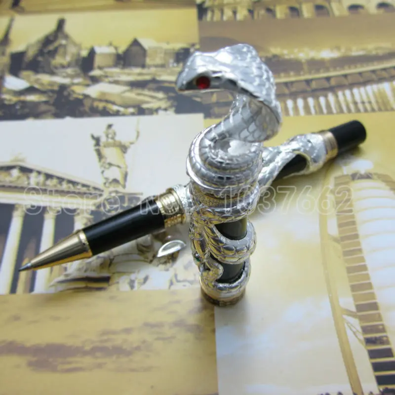 

jinhao pen Silver upscale beautiful snake roller pen nib