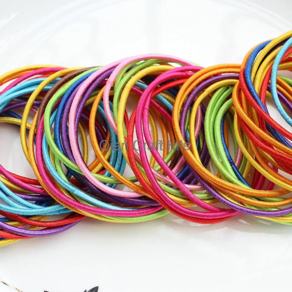 

400pcs mixed colors Hair Elastic Ponytail Holder Ponytail Elastic hair ties big