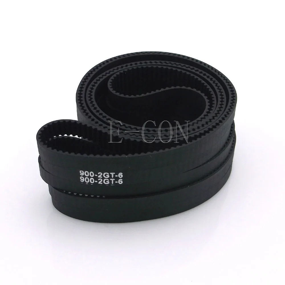 

5pcs/lot 900-GT2 loop timing belt width 6mm Rubber Fiberglass inner length 900mm 450 teeth for 3D printer GT2 Timing Pulleys