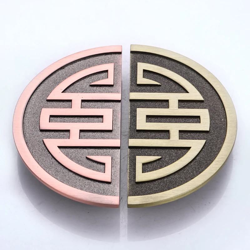 2PCS Chinese style Furniture pulls Semi-circle Drawer Handles Kitchen Cabinet Pull dresser drawer handle knobs