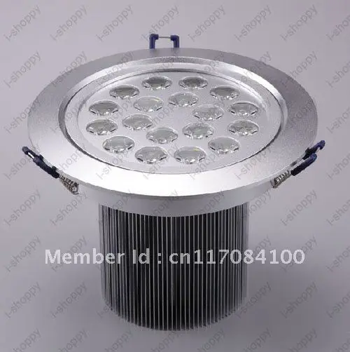 18W Dimmable High power 18 LED Recessed Ceiling Down Cabinet Light Fixture Downlight Spotlight Bulb Lamp Warm/Pure White