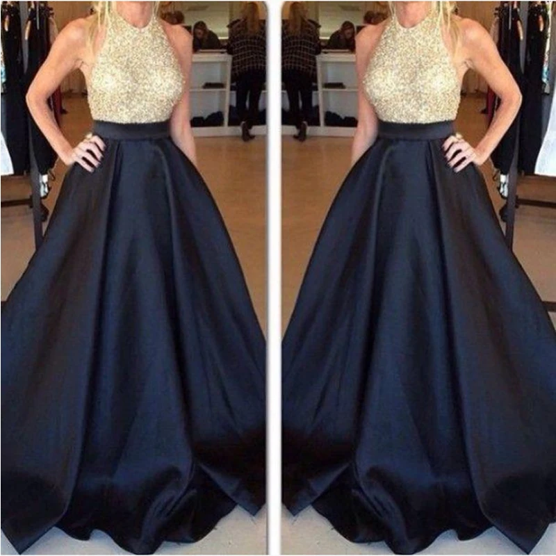 High Waist Long Prom Skirt Custom Made Black Pleated Satin Women Skirts Evening Party Gown Vintage Maxi Skirt Saia