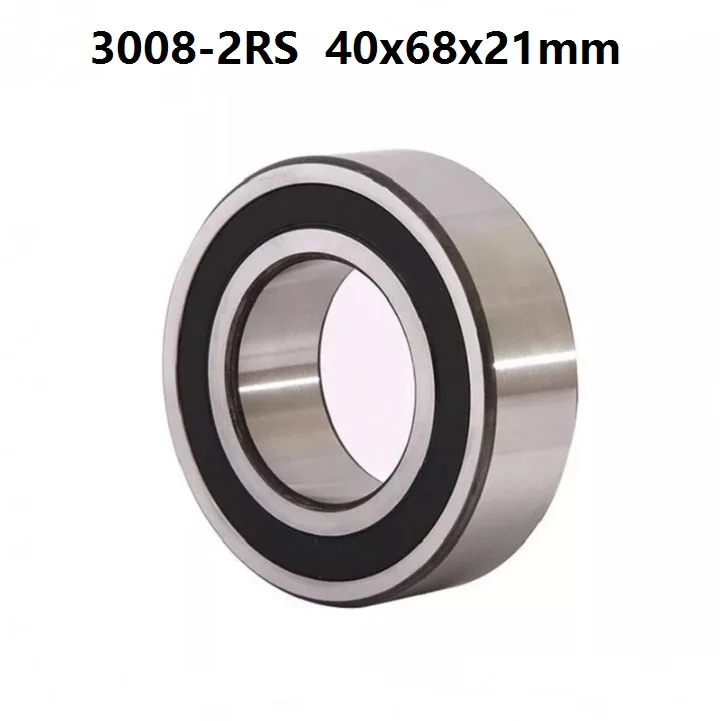 

5pcs 3008-2RS 3008RS 3008 2RS RS 40x68x21 mm Double Row Angular Contact Ball Bearing sealed 40*68*21mm