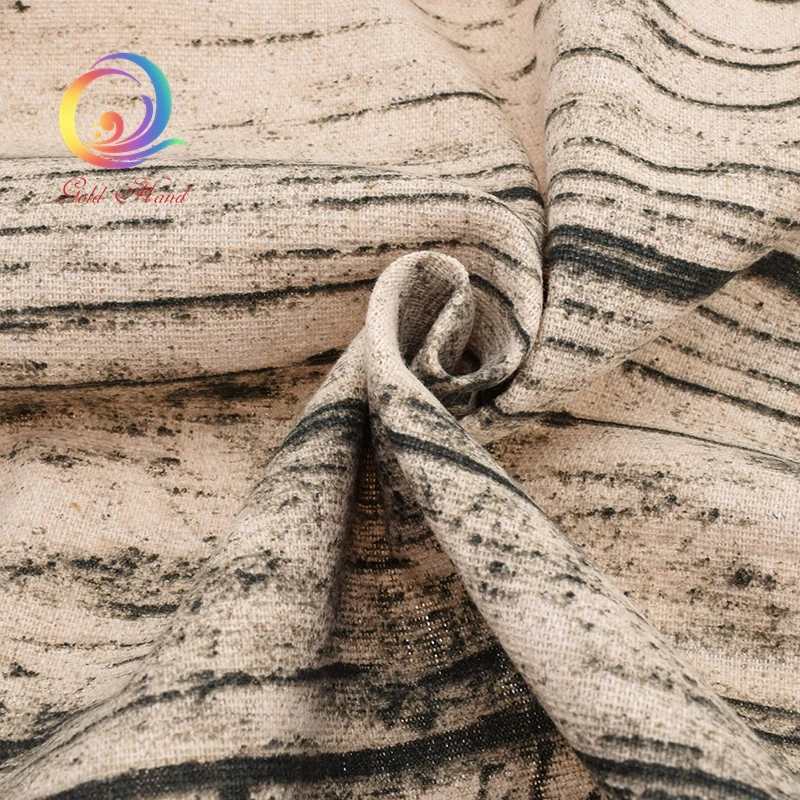 Tree Bark Printed Cloth,Cotton Linen Fabric,For DIY Quilting&Sewing,Sofa,Curtain,Bag,Cushion,Furniture Cover Textile Material
