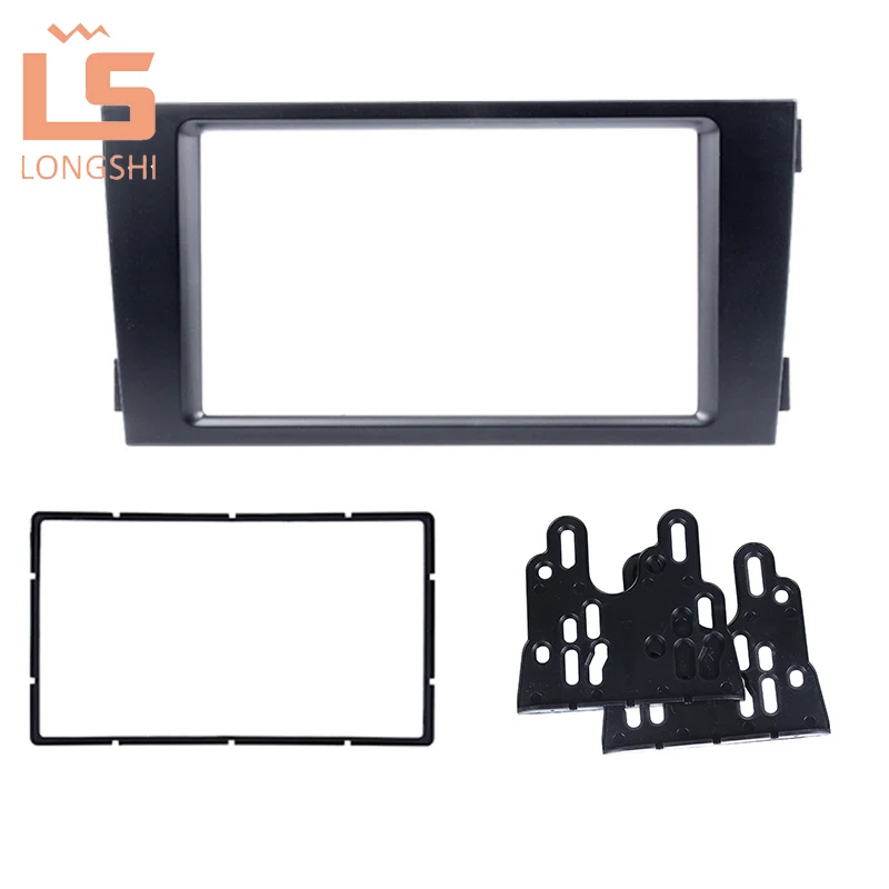 

Free shipping-Car refitting DVD frame,DVD panel,Dash Kit,Fascia,Radio Frame,Audio frame for 02-06 Audi A6(4B), allroad 2DIN