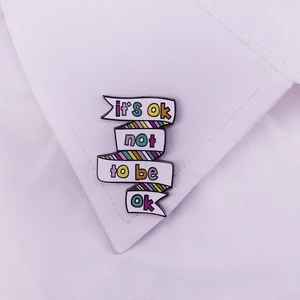 Tidak apa-apa untuk tidak baik-baik saja pin lencana kesadaran kesehatan mental bros pencegahan bunuh diri depresi hentikan kesunyian pin emosional Yahudi 8 kesadaran bunuh diri penjualan terbaik - №