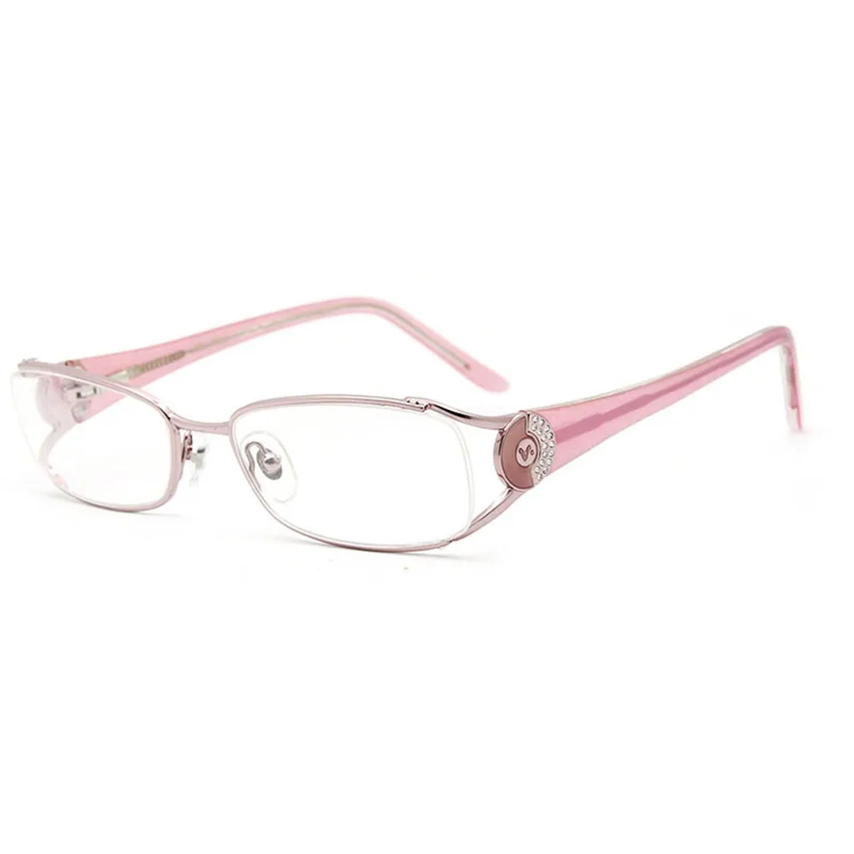 New Diamond Fashion Brand Designer Eye Glasses Frames for Women Prescription Luxury Optical Frame Women oculos de grau Female