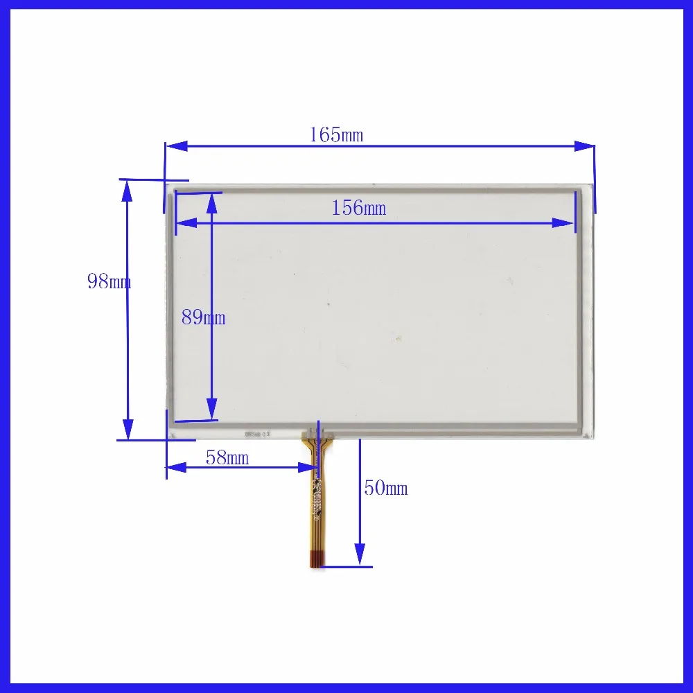 

XWT346 7inch 4 lins Touch Screen For GPS CAR 165mm*98mm sensor glass this's compatible Freeshipping 165*98