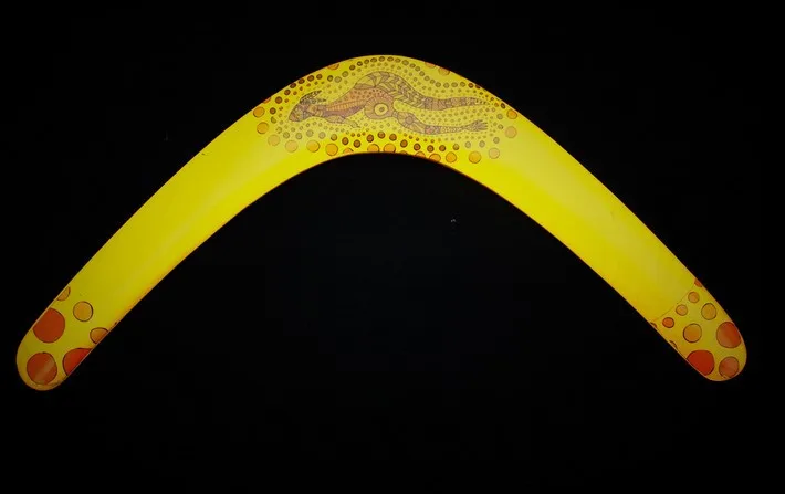 Boomerang de madera hecho a mano de aviación de alta intensidad, juguete de tiro y captura volador, disco de platillo de juego al aire libre para adultos