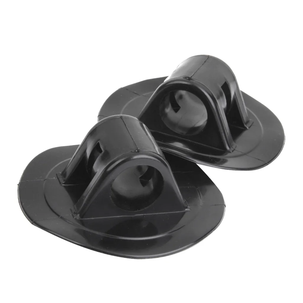 2 Pieces PVC Engine Bracket Mount for Kayak Inflatable Boat Canoe Rubber Dinghy Accessories Black