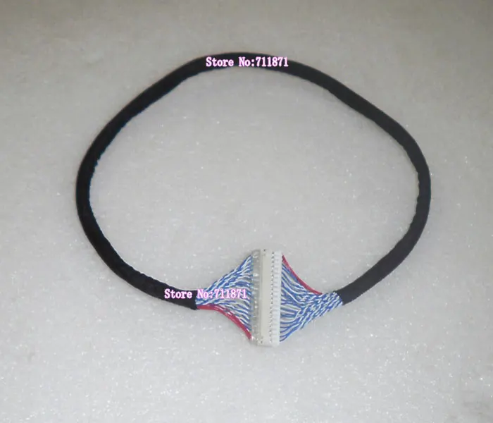 50cm 간격 2.0mm 40 핀 PHD 케이블, 2.0 피치 40P ~ 40 핀 수-암 PHD 라인 PDH 케이블 연장 코드 2.0 PHD 스크린 케이블