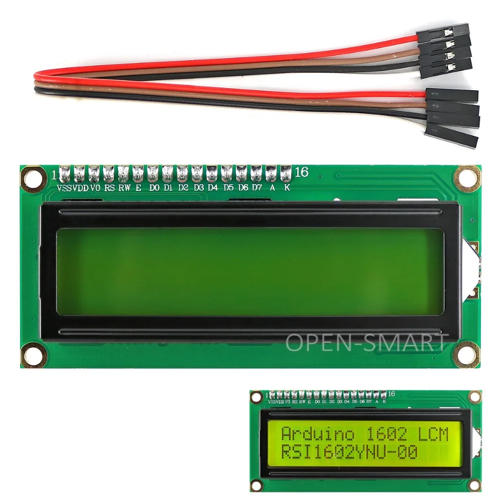 I2C / IIC LCD 1602 Yellow-green Display Module for Arduino