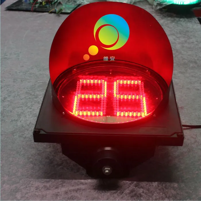 Two digitals new arrival hot selling 300mm countdown timer LED traffic signal light