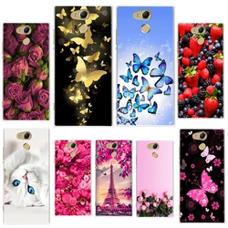 Flower Cover For Sony Xperia XA2 XA 2 Ultra Case Soft TPU Back Covers For Sony Xperia XA2 Bumper Cases For Sony XA2 Ultra Hoesje