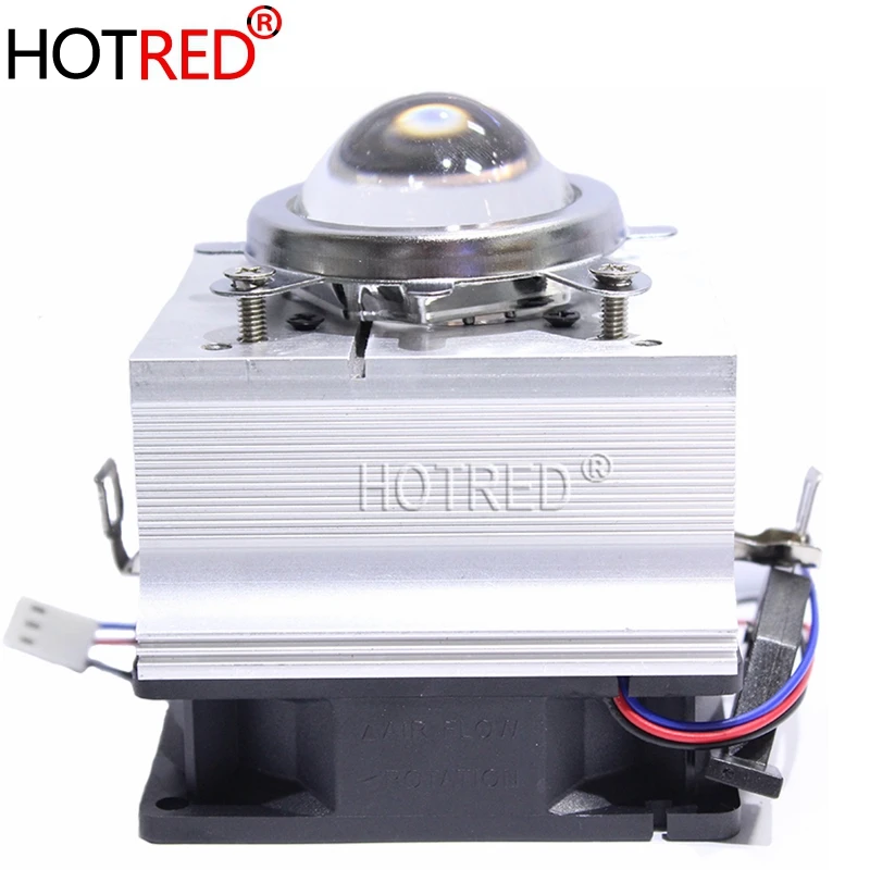 

1 Set 60degree120degree Aluminium Heat Sink Cooling Fan 20W50W100W LED radiator 44mm Lens + Reflector Bracket DC12V 1.25A Driver