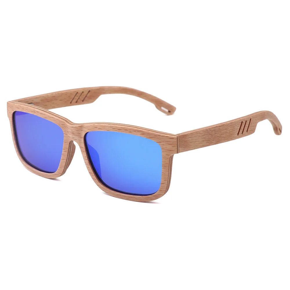 

BerWer Wooden Men Sunglasses Polarized UV400 Beech Wood Sun Glasses For Women Handmade Fashion Brand Cool Sunglass