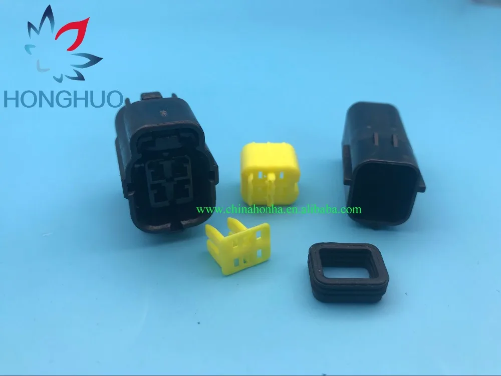 4 Pin Electrical Wire harness Connector oxygen sensor connector plug auto 4 ways cable Connector