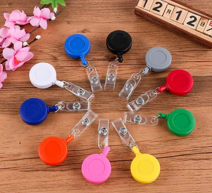 2000 pcs Retractable Lanyard ID Card Badge Holder Reels with Clip Keep ID, Key and Cell phone Safe