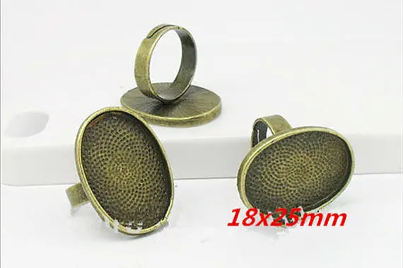 50pcs Silver tone/Bronze Smooth Stretchable Flexible Ring Charm Finding,Base Setting Tray,fit 12mm Cameo Cabochon,DIY Accessory