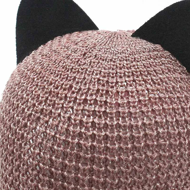 Summer Cute Cat Ear Breathable Sunscreen Mesh Baseball Caps Womens Adjustable Snapback Gorras Planas Hip Hop Bone Casquette Hats