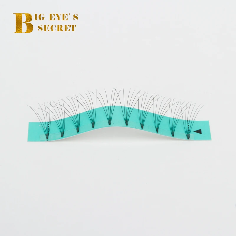 Big eye's secret  Premade fans 3D 4D 5D 6D Short Stem Pre Made Volume fans Faux Mink Premade Russian Volume Eyelash Extension