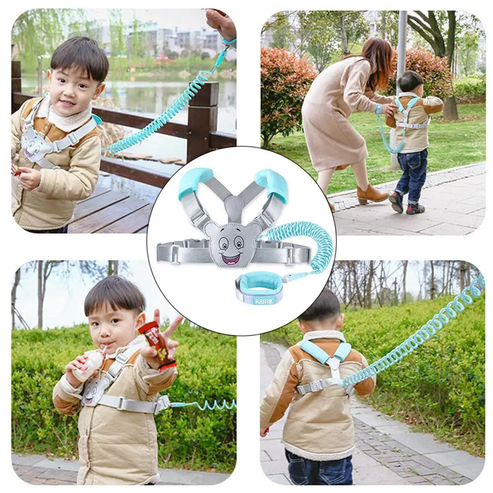 2.5M Kinderen Anti Verloren Veiligheidsgordel Anti-Verloren Met Trekkabel Dual Purpose Armband Voorkomen Verlies Touw Baby veiligheid Bescherming