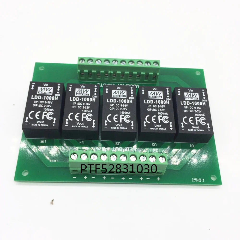 5 Channel Meanwell LDD-700H LDD-500H LDD-1000H LDD-350H LDD-600H LED Driver LDD Circuit PCB Board LDD Dimmer Controller