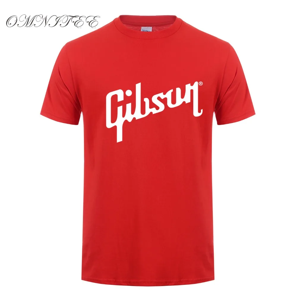 Summer New Gibson T Shirts Men Cotton O Neck T-Shirt Man Short Sleeve Tshirt Euro Size Hip Hop Men Tee Tops Free Shipping OT-040