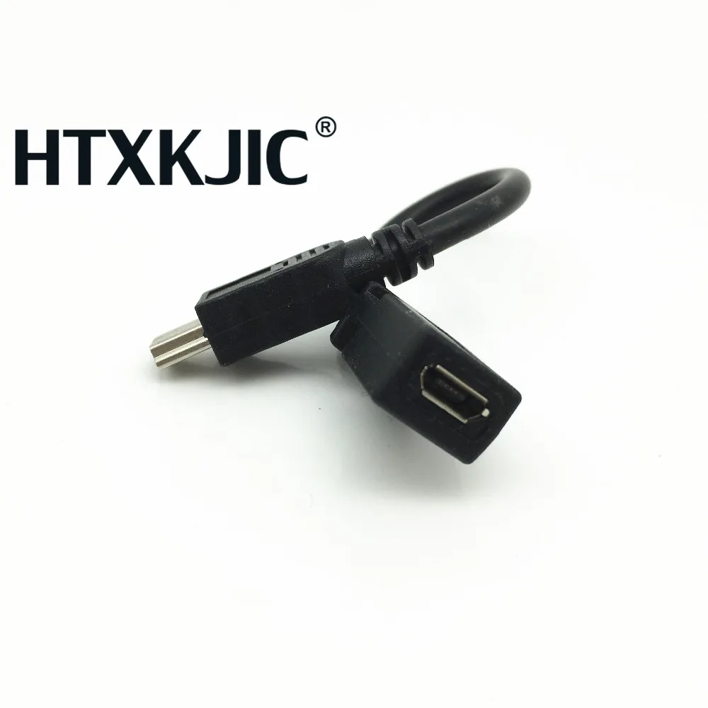 كابل تمديد usb 2.0 صغير 5-pin إلى micro USB 2.0 ، كابل موصل 10 سنتيمتر ذكر إلى أنثى