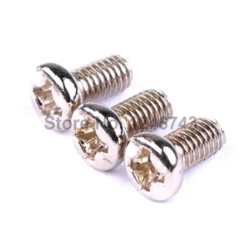 100PCS M3*6 Stainless Steel Cross Head Screw Round Head Bolts