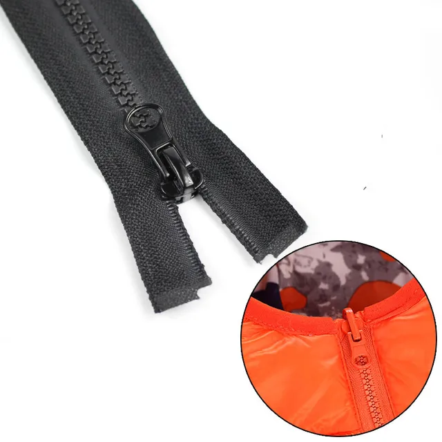 Fermeture éclair en résine pour la couture de vêtements, sac de couchage, 75cm, 1 pièce par lot 2