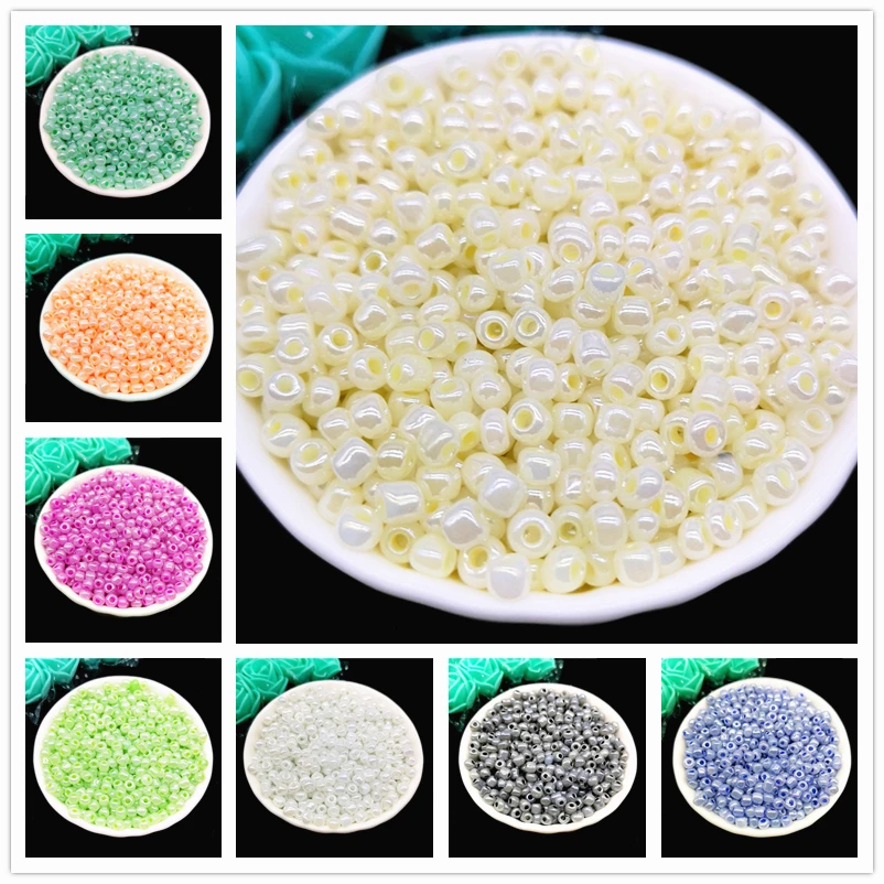 2mm 3mm 4mm Imitation Pearls Czech Beads Crystal Glass Seed  for Jewelry Making Earring Necklace Bracelet Handmade DIY