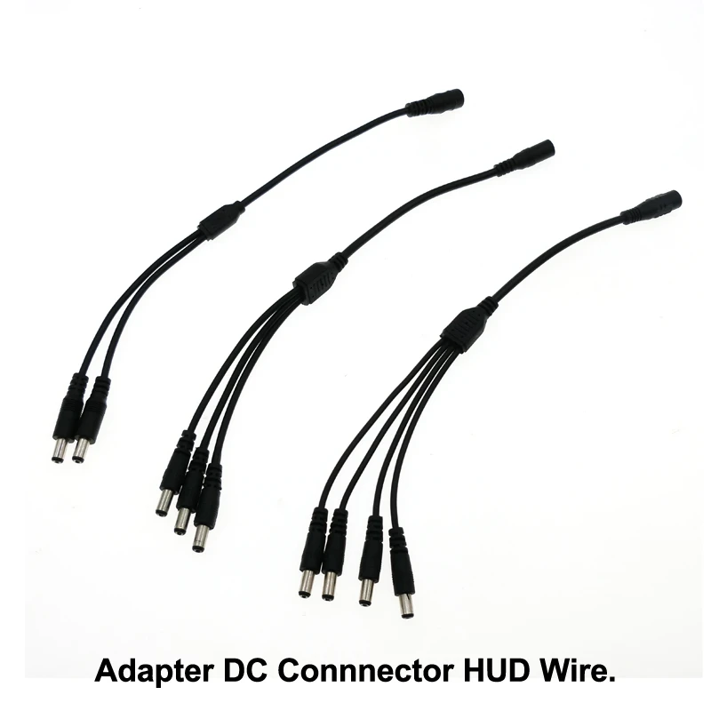 Adapter DC Connnector 1 to 2 / 1 to 3 / 1 to 4 HUD Power Wire.