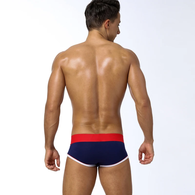 Brand Fashion hot elastic popular brand BS Underwear breathable cotton sexy gay spandex cueca hombr men underwear B0039