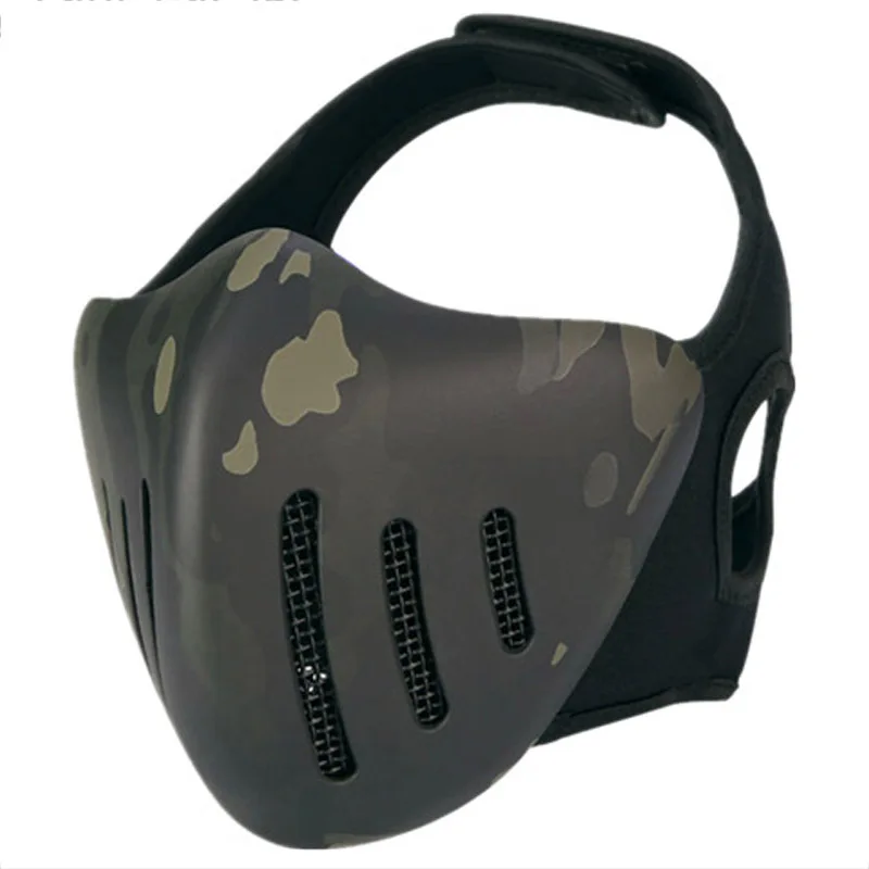 VULPO Tactical Airsoft Protective Half-Face Mask CS Game Paintball Shooting Mask Cosplay Costume Party Mask