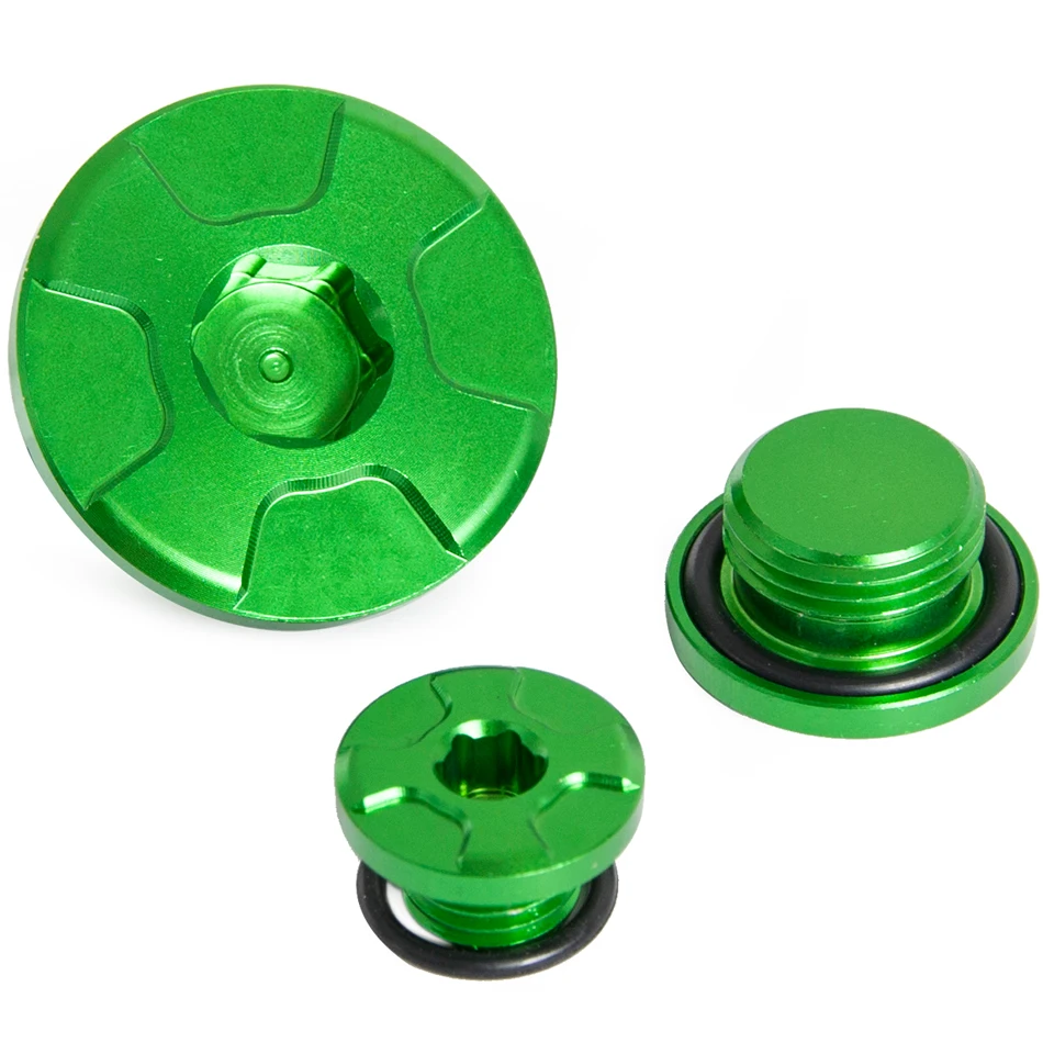 NICECNC Engine Timing Caps Oil Filler Plug Crankcase Cover For Kawasaki KX450F KLX450R KX250 KX450 KX 250 450 450F