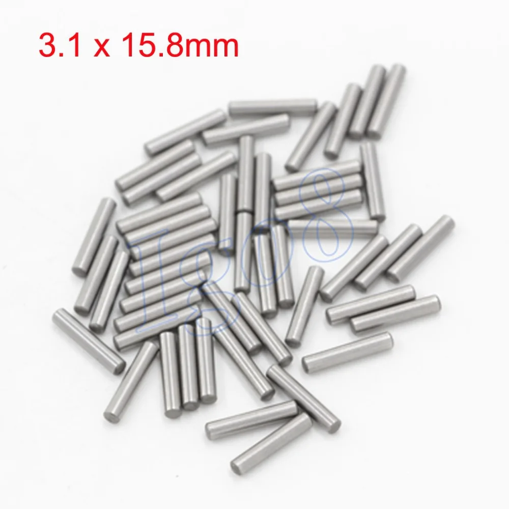 

200PCS Silvery Tone 3.1mm x 15.8mm Dowel Pins